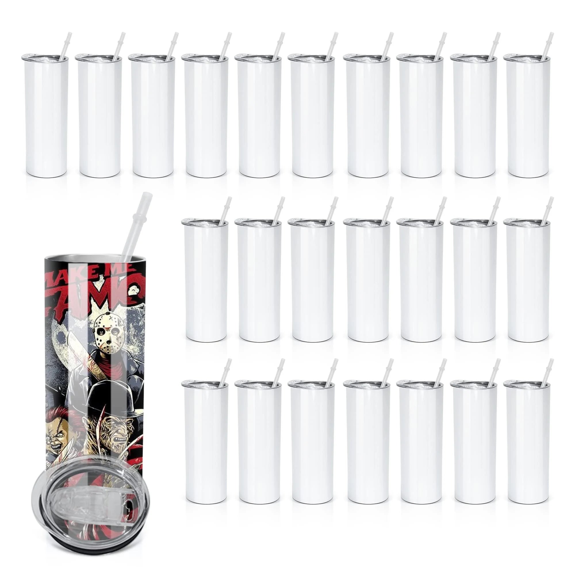 40oz Leak/Spill Proof lid sublimation Blank Tumbler with handle and  stainless steel straw 