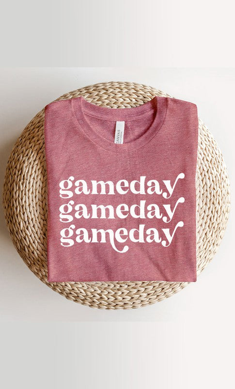 Distressed Game Day Graphic Tee T-Shirt PLUS