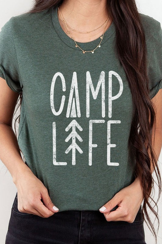 Camp Life Tree Summer Adventure Graphic Tee