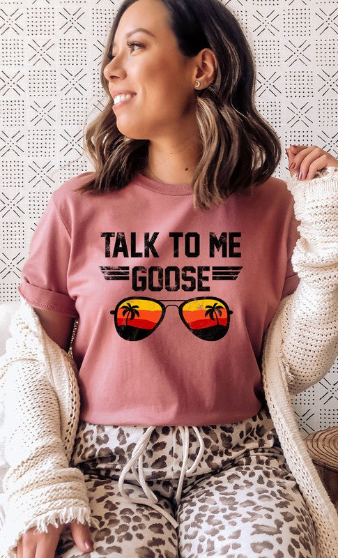 Talk to Me Goose Sunset Graphic Tee T-Shirt