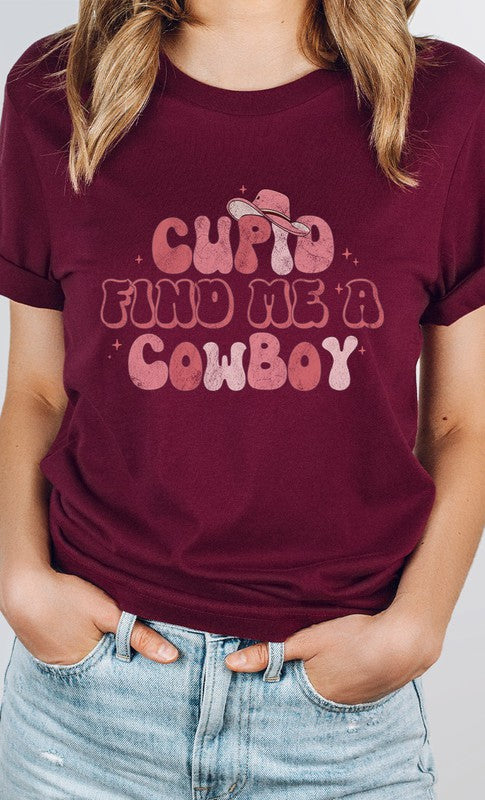 Cupid Find me a Cowboy PLUS SIZE Graphic Tee T-Shirt