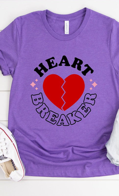 Retro Heart Breaker Graphic Tee T-Shirt PLUS