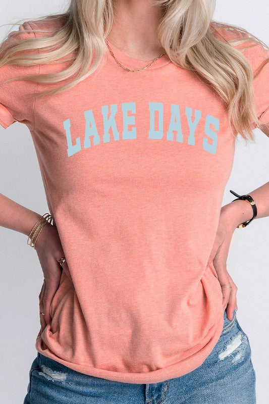 Lake Days Summer Fun Water Vacation Graphic Tee