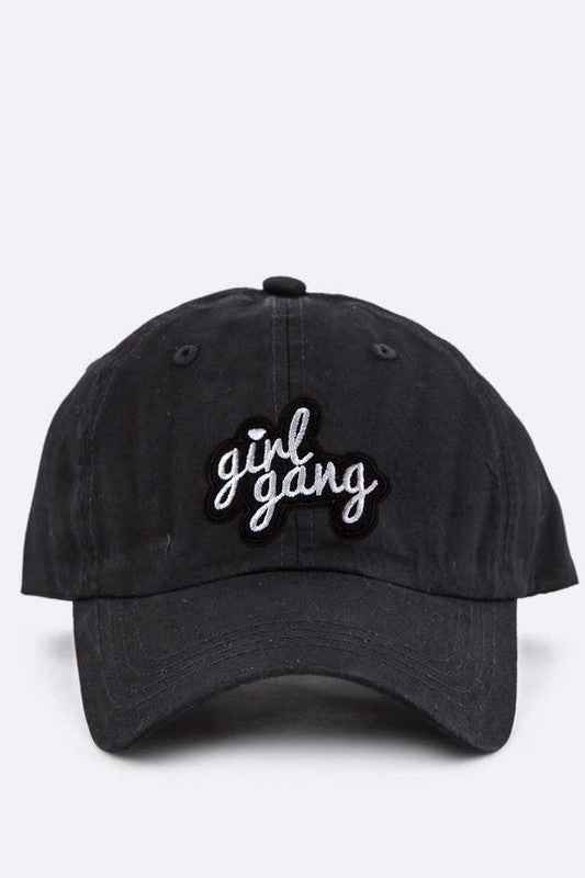 Girl Gang Embroidery Cotton Cap