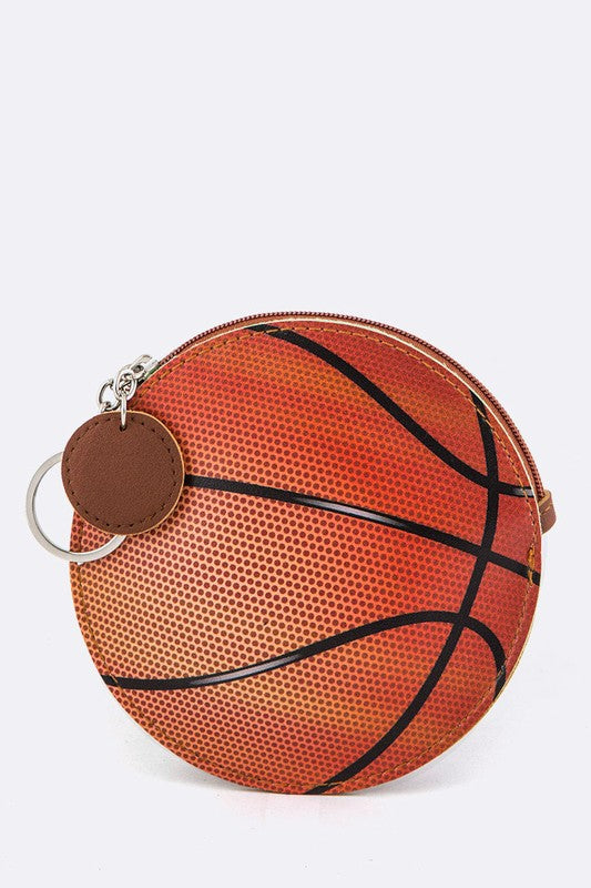 Basket Ball Coin Purse Key Charm