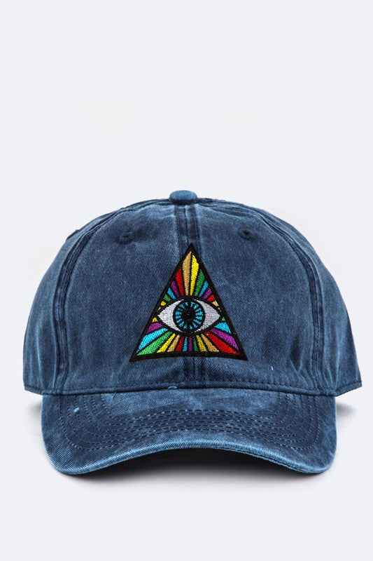 Eye Of Providence Embroidery Cotton Cap