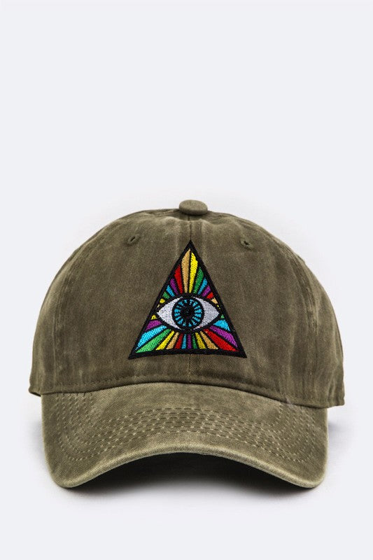 Eye Of Providence Embroidery Cotton Cap