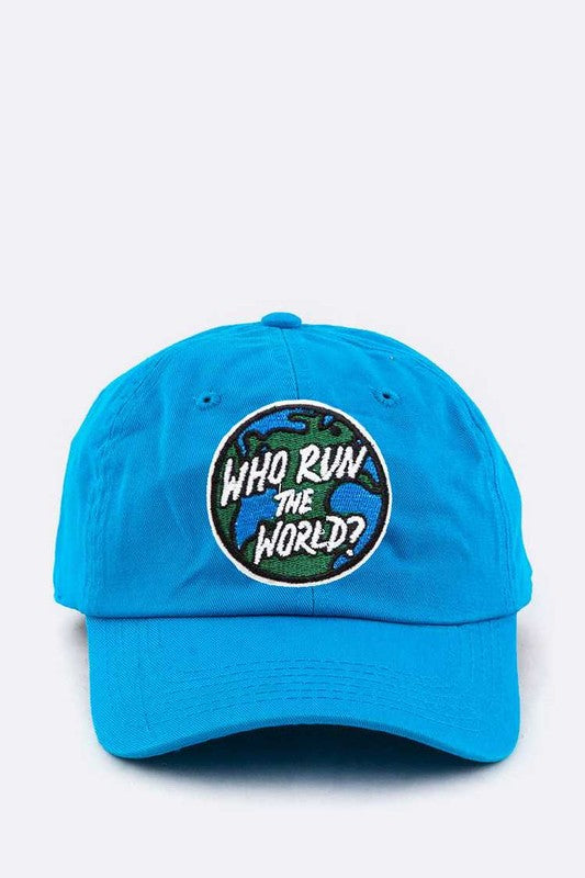 Who Run The World Patch Cotton Cap