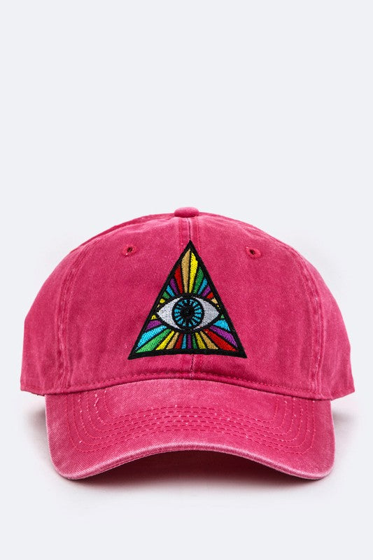 Eye Of Providence Embroidery Cotton Cap