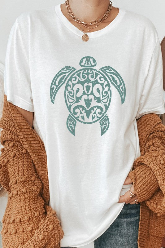 Sea Turtle Ocean Creature Summer Graphic Tee