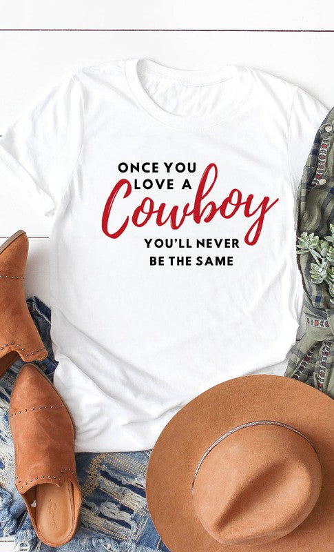 Love A Cowboy Graphic Tee T-Shirt PLUS