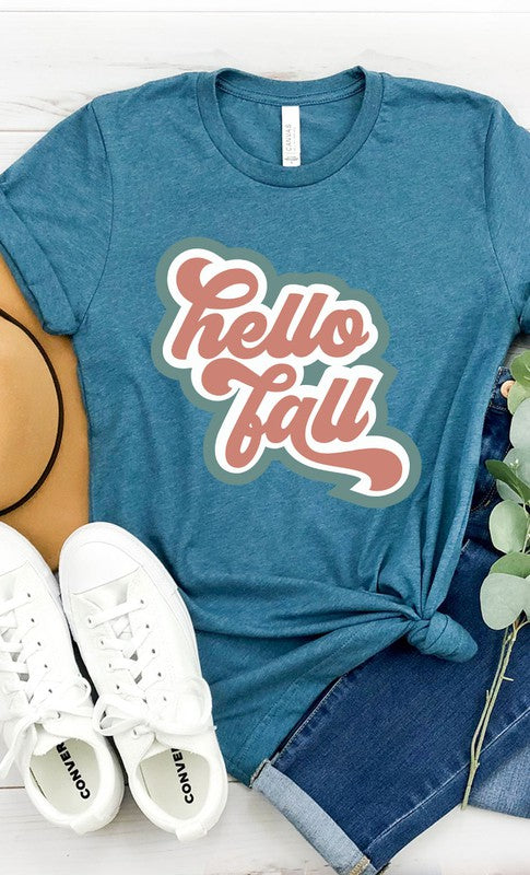 Retro Happy Fall PLUS Graphic Tee T-Shirt