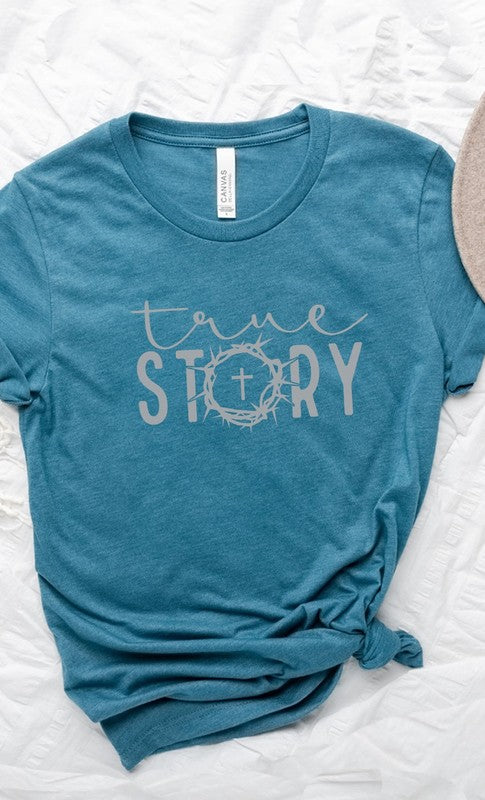 True Story Cross Easter Graphic Tee T-Shirt