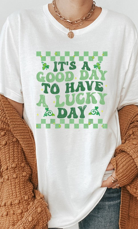 A Good Day Have Lucky Day PLUS SIZE Graphic Tee T-Shirt