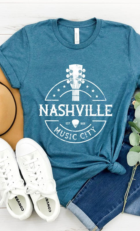 Nashville Music City Graphic Tee T-Shirt