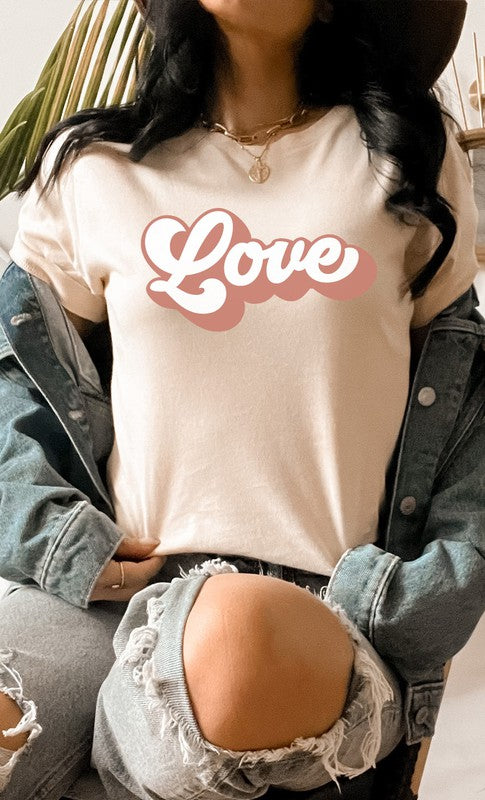 Retro Love Valentines Day PLUS SIZE Graphic Tee T-Shirt