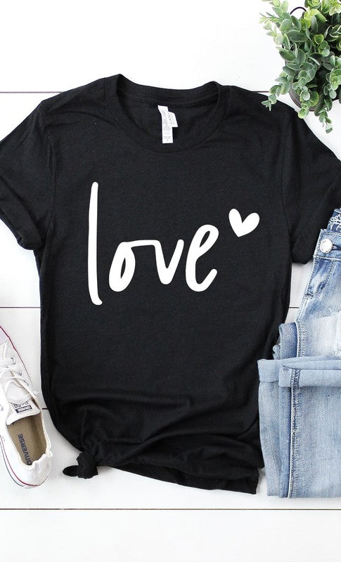 Love Graphic Tee T-Shirt PLUS