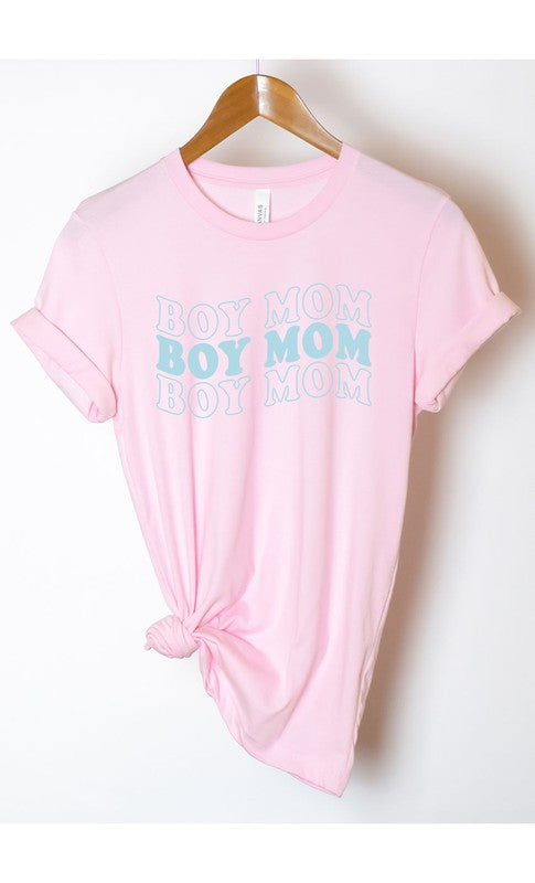 Retro Boy Mom Graphic Tee T-Shirt