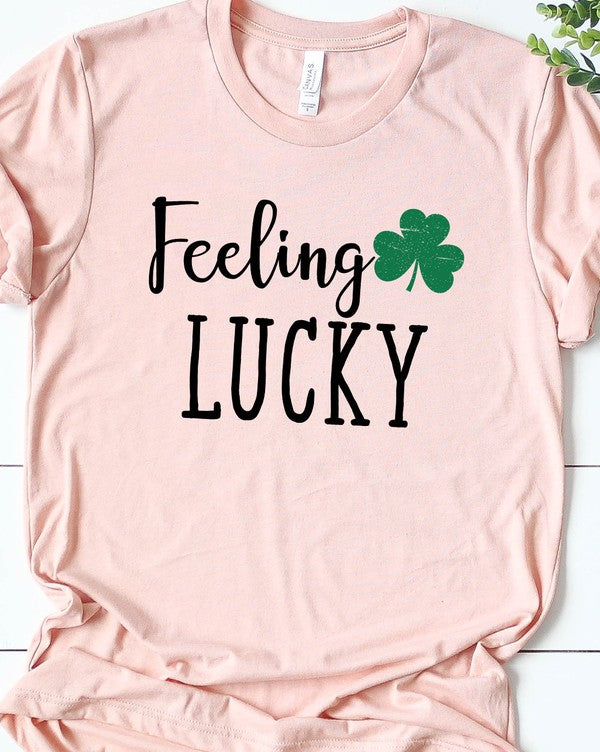 Feeling Lucky with Shamrock PLUS SIZE Graphic Tee