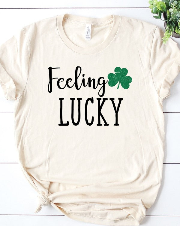 Feeling Lucky with Shamrock PLUS SIZE Graphic Tee