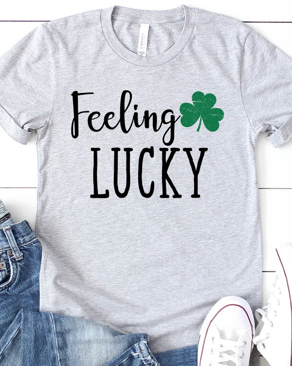 Feeling Lucky with Shamrock PLUS SIZE Graphic Tee