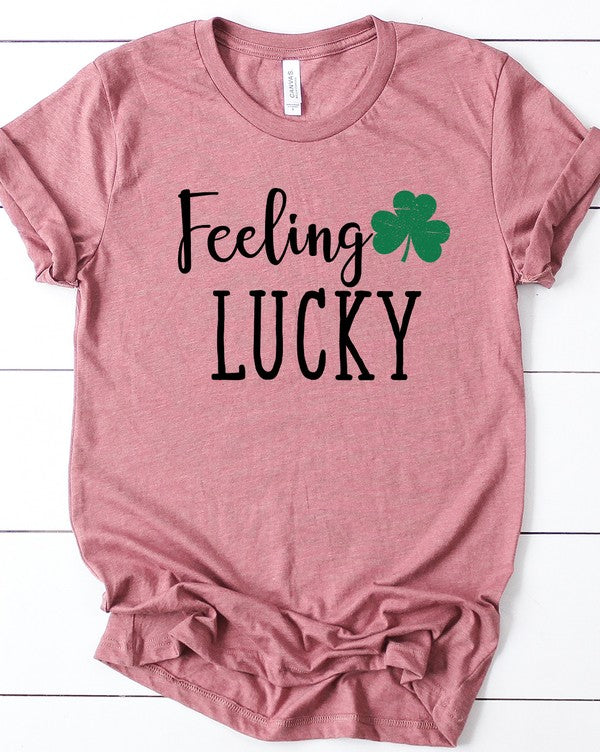 Feeling Lucky with Shamrock PLUS SIZE Graphic Tee