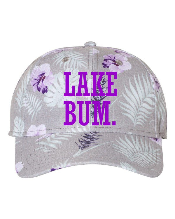 Lake Bum Tropical Print Cap