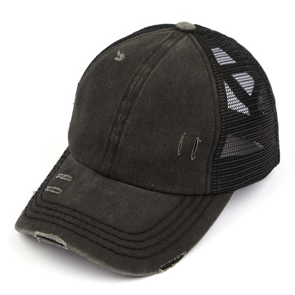 C.C Multi Level Crisscross Pony Cap