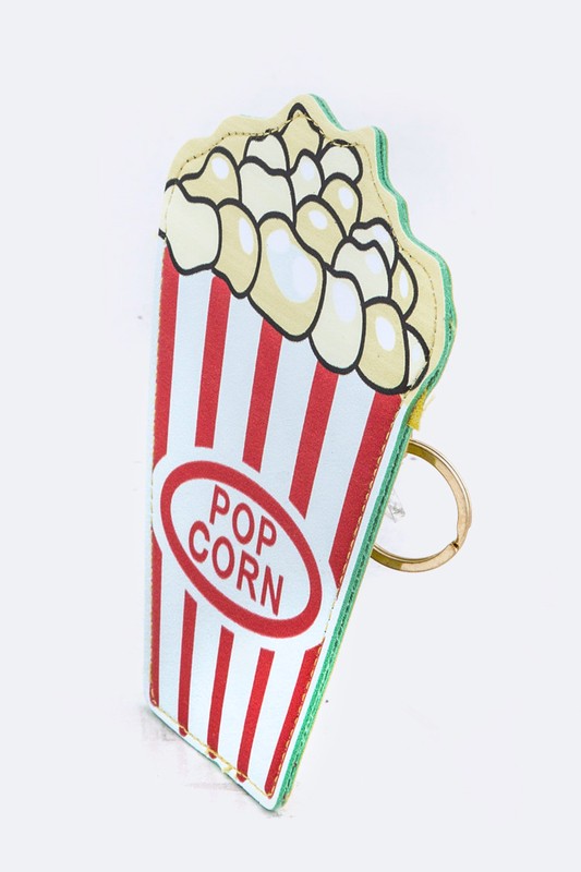 Popcorn Coin Purse Key Chain