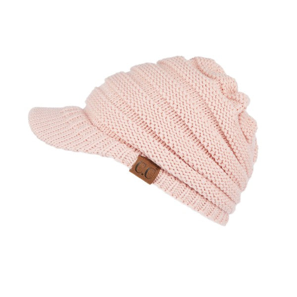 CC Brimmed Bun Beanie