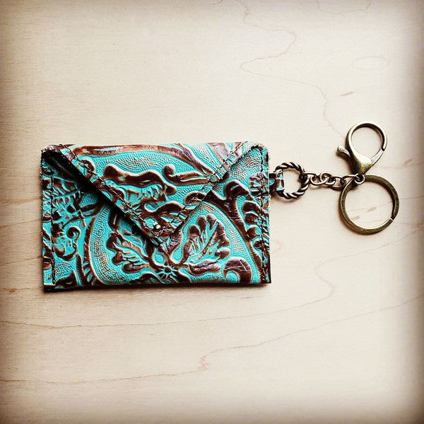 Sierra Credit Card Wallet-Cowboy Turquoise