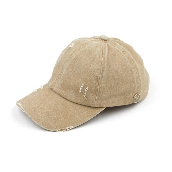 CC Criss-Cross Cap w/ Buttons