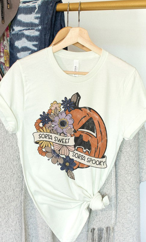 Sorta Sweet Sorta Spooky Graphic Tee T-Shirt PLUS