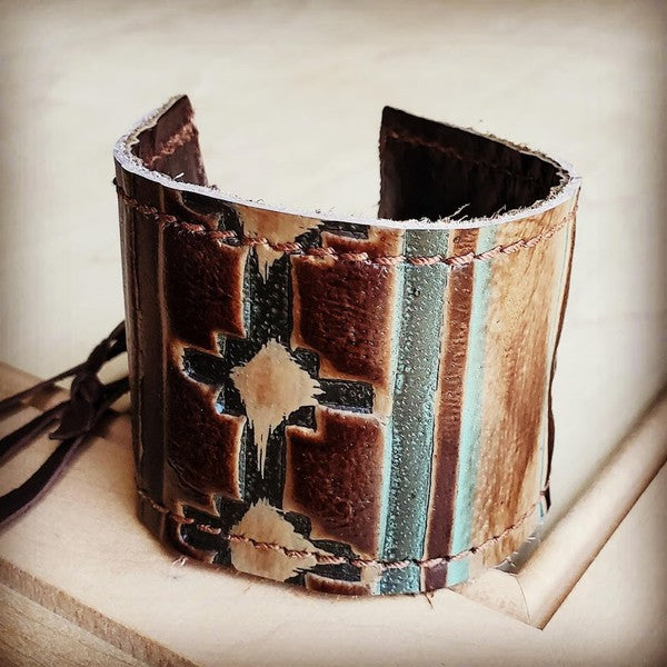 Leather Cuff w/ Adjustable Tie