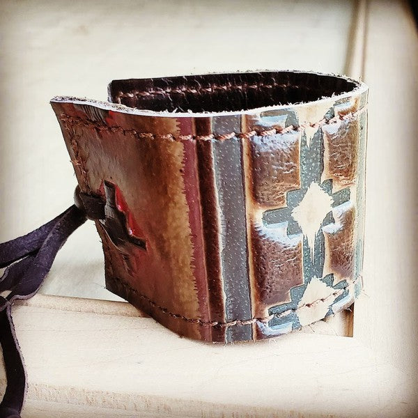 Leather Cuff w/ Adjustable Tie