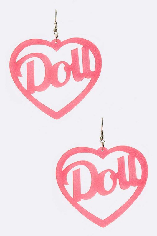 DOLL Iconic Cut Out Acrylic Earrings