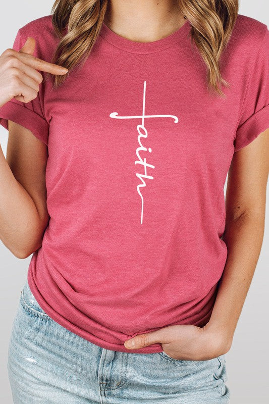 Faith Christian Easter Spring Season PLUS SIZE Tee T-Shirt