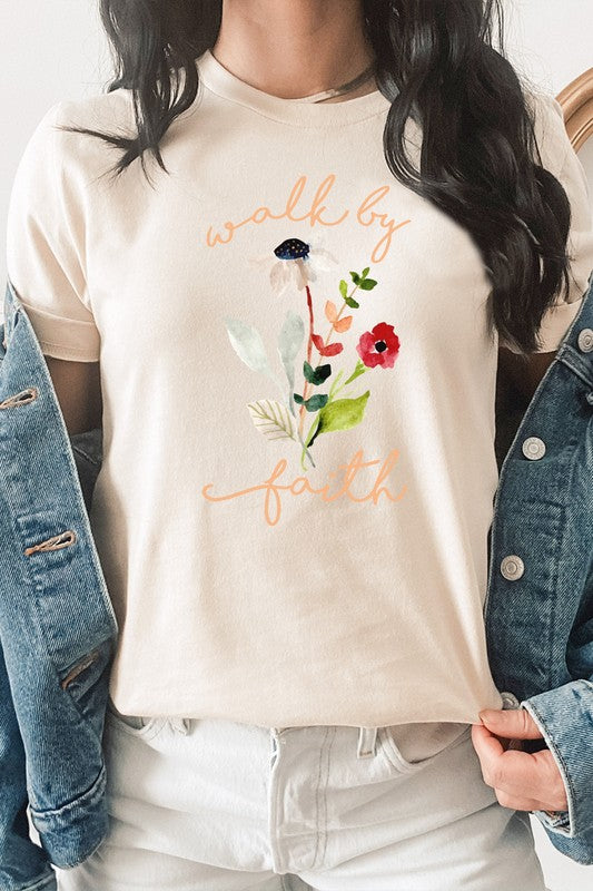 Walk By Faith Flowers Spring Time Tee T-Shirt