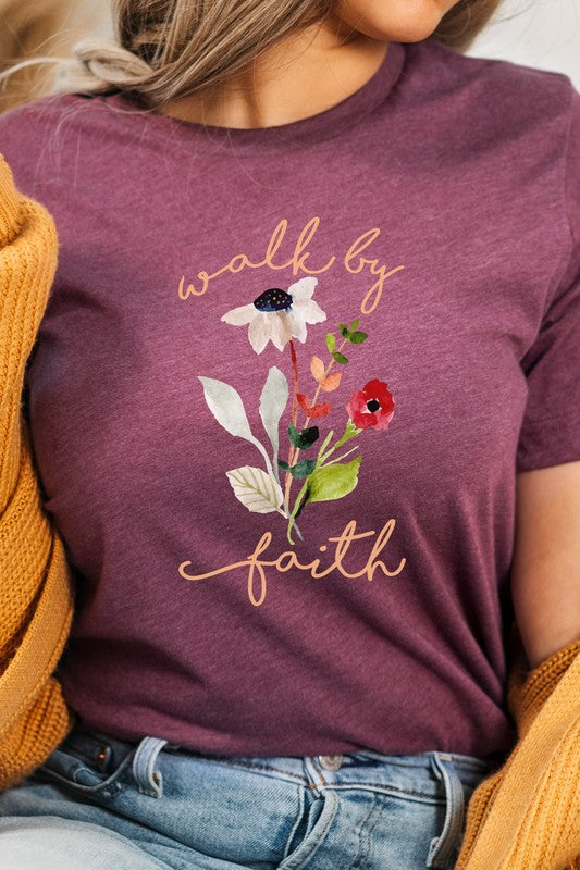 Walk By Faith Flowers Spring Time Tee T-Shirt