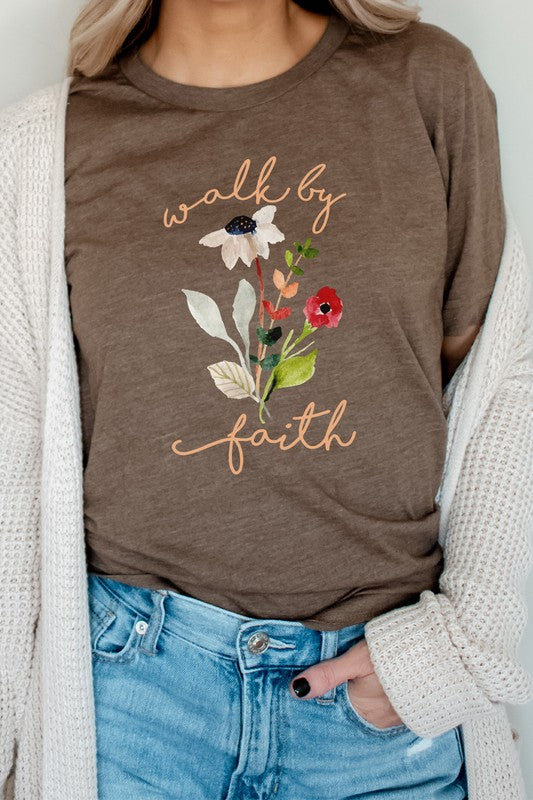 Walk By Faith Flowers Spring Time Tee T-Shirt