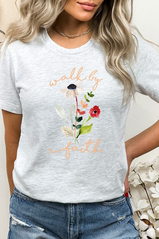 Walk By Faith Flowers Spring Time Tee T-Shirt