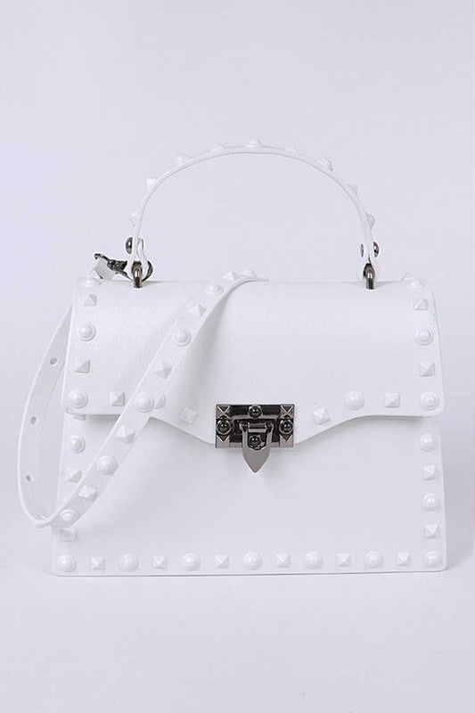 Matte Finish Studded Convertible Jelly Bag