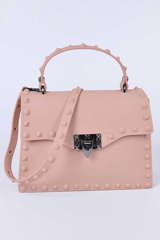 Matte Finish Studded Convertible Jelly Bag