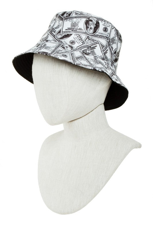 Reversible Dollar Print Bucket Hat