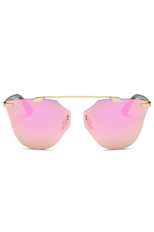 Women Round Cat Eye Fashion Sunglasses