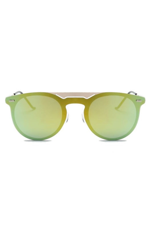 Round Circle Mirrored Fashion Sunglasses