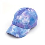 CC Tie-Dye Pony Cap Criss-Cross Elastic Hat