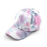 CC Tie-Dye Pony Cap Criss-Cross Elastic Hat