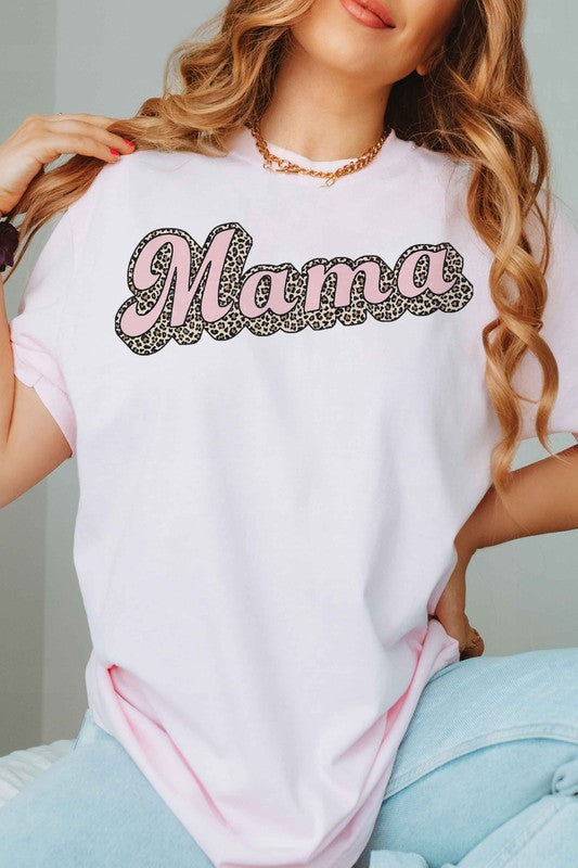 LEOPARD MAMA GRAPHIC T-SHIRT