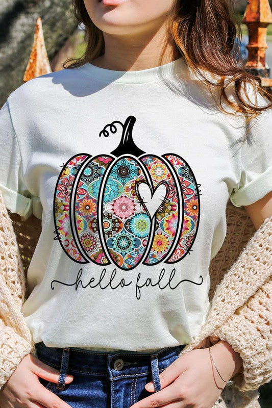 Pumpkin Heart Graphic Tee T-Shirt